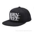 Tapa de snapback de bordado ajustable